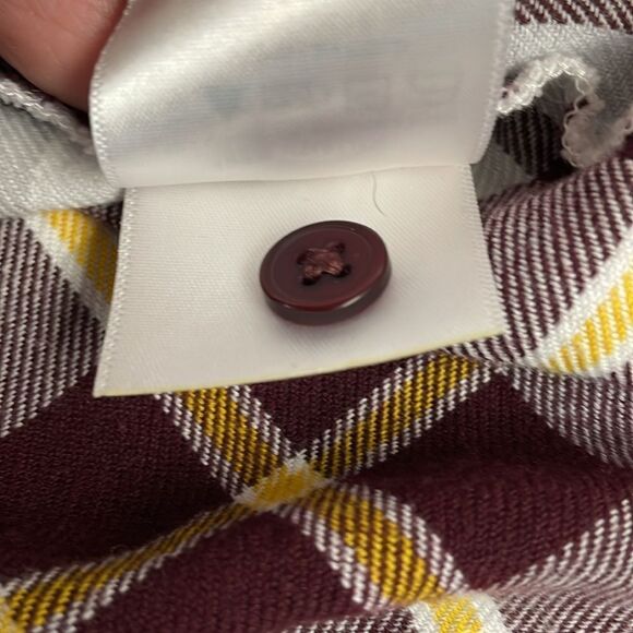 UG APPAREL Women’s 2X Boyfriend Plaid Flannel Button Down Shirt Arizona State - Picture 10 of 10